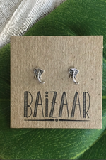 Baizaar Silver Elephant Stud Earring