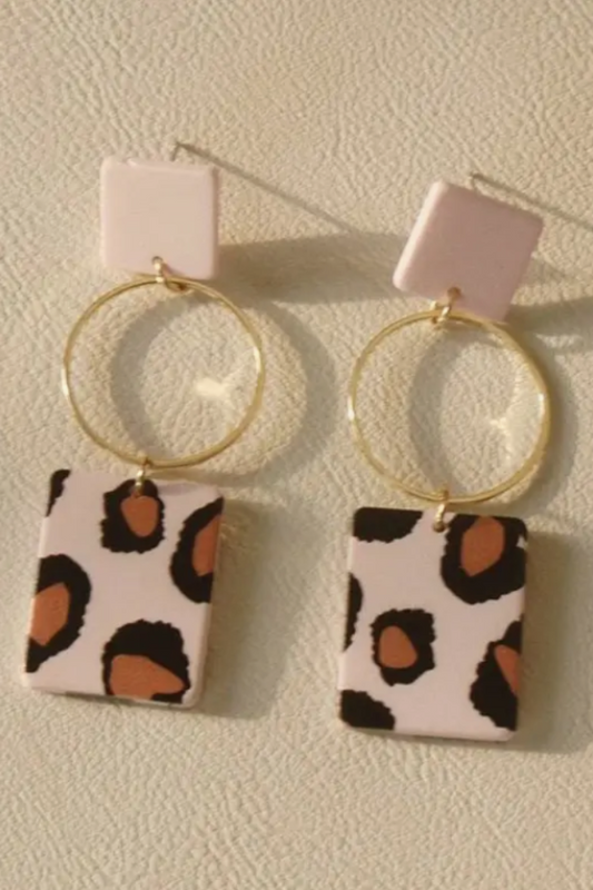 Favorite Charm Clay Statement Earrings.