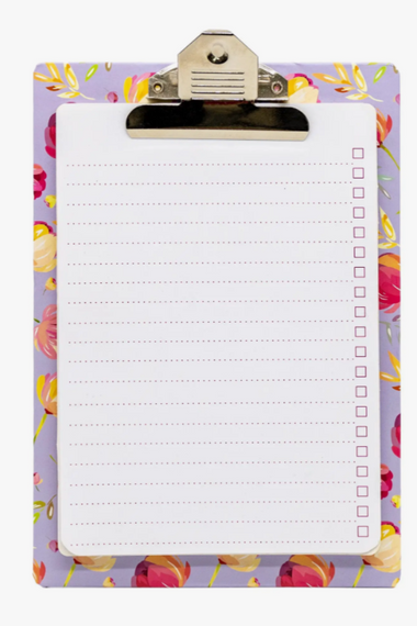 Blossom Clipboard with Pad