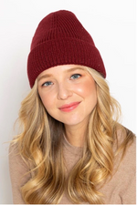 Solid Ribbed Cuff Beanie