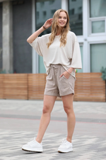 Linen Shorts with Pockets