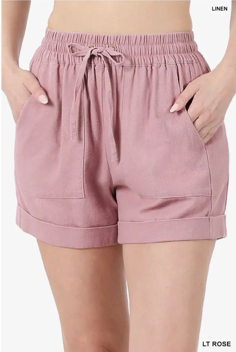 Linen Shorts with Pockets