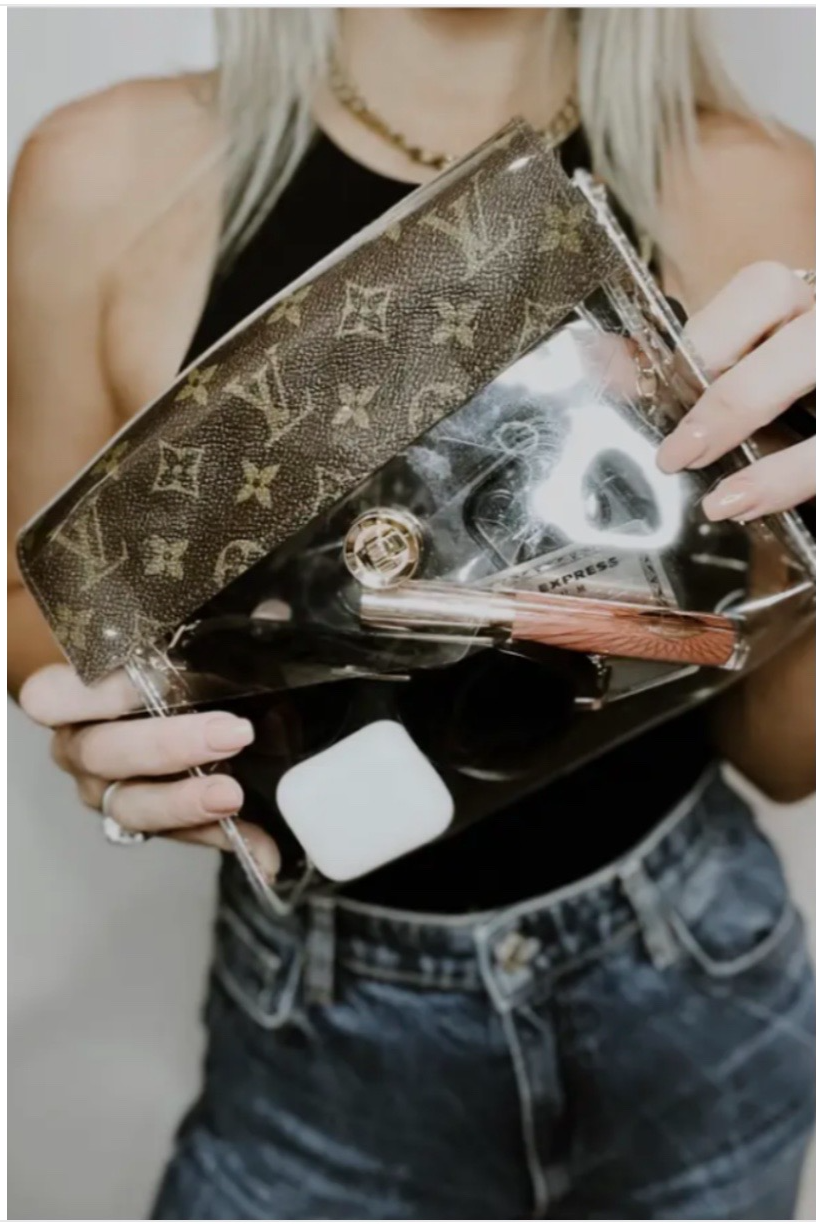 Upcycled Louis Vuitton Clear Baggage