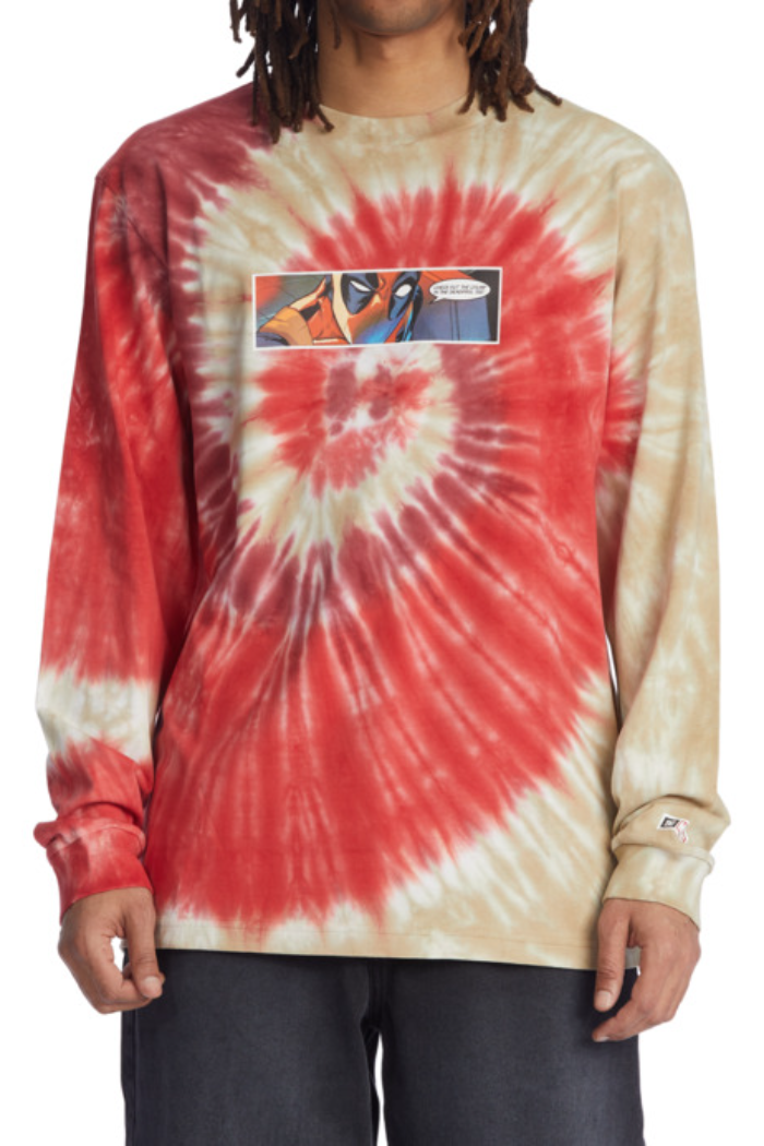 DC Men's Marvel Deadpool Streets Long Sleeve Tshirt.