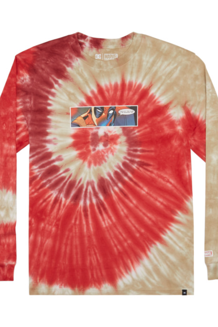 DC Men's Marvel Deadpool Streets Long Sleeve Tshirt.