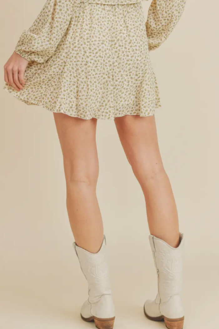 Short Godet Mini Skirt
