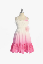 Ruffle Ombre Cotton Dress