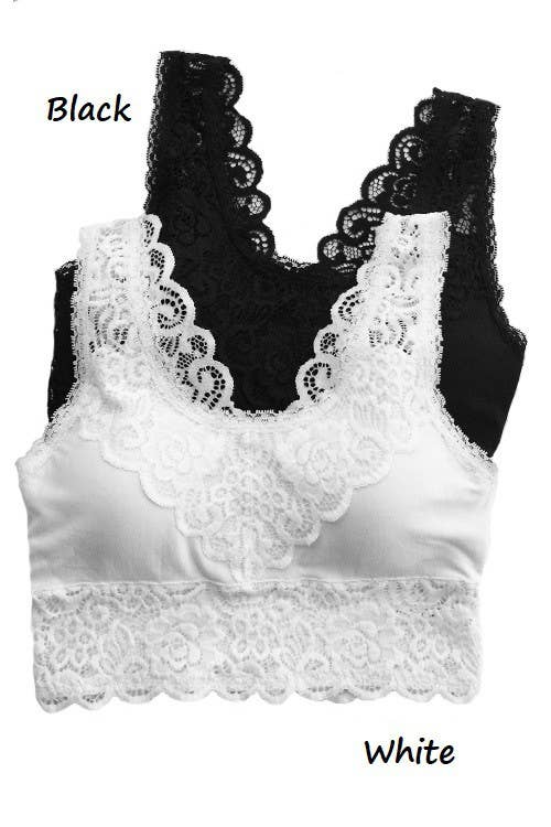 Padded Lace Bralette.